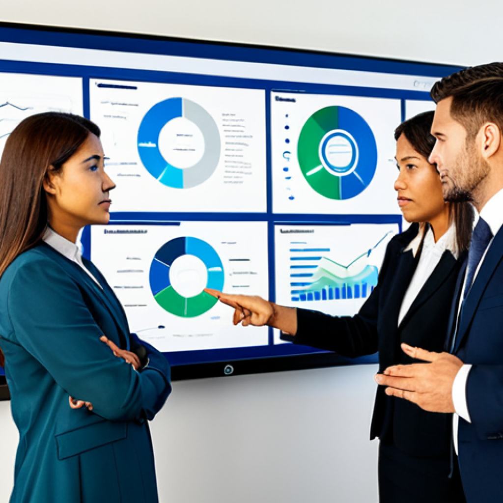 A group of diverse business professionals, fully clothed in professional business attire, collaboratively analyzing a complex digital flowchart displayed on a large interactive screen in a modern, well-lit office. They are engaged in a focused discussion, pointing to different sections of the process map. The scene emphasizes teamwork and problem-solving.
    *   **Mandatory Inclusions:** fully clothed, modest clothing, appropriate attire, professional dress, safe for work, appropriate content, professional, perfect anatomy, correct proportions, natural pose, well-formed hands, proper finger count, natural body proportions.