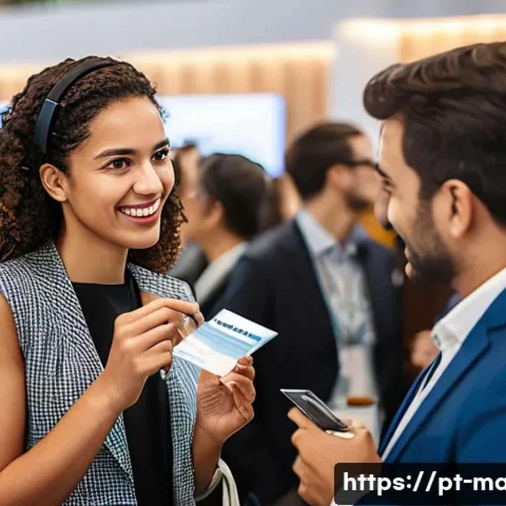 경영지도사와 비즈니스 네트워킹 방법 - A professional business networking event in a modern São Paulo conference center, featuring diverse ...